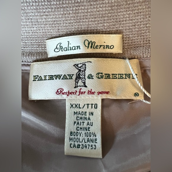 Fairway & Greene Virginia Tech Hokies Men's Merino Wool 1/4 Zip Sleeveless Vest - Picture 6 of 9